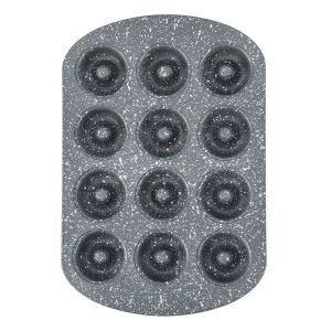 Royalford Mini Donut Pan - Carbon Steel - Black