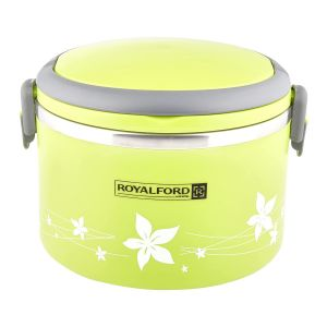 Royalford 1800ml Lunch Box - Stainless Steel - Green