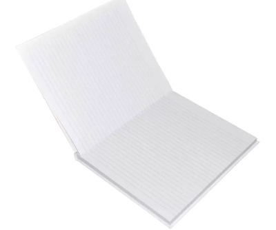 LIGHT Pack of 5 Hard Cover Notebook Single Line,10X8 Inches (25.4 X 20.32 cm),100 Sheets - LINB1081708