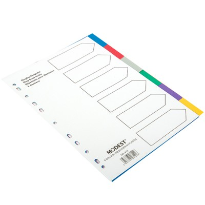 DIVIDER 6 Tab PVC