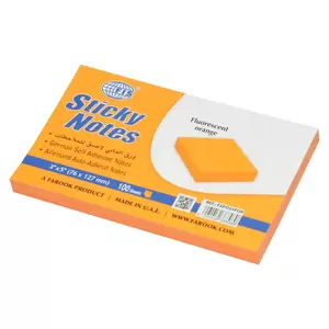 FIS Sticky Note, Fluorescent Orange Colours, Size 3 x 5 Inch, 100 Sheets, Quantity per Pack 12 - FSPO35FOR