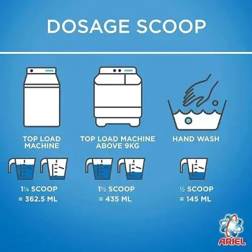 Ariel Semi-Automatic Laundry Powder Detergent Blue 2.5 kg