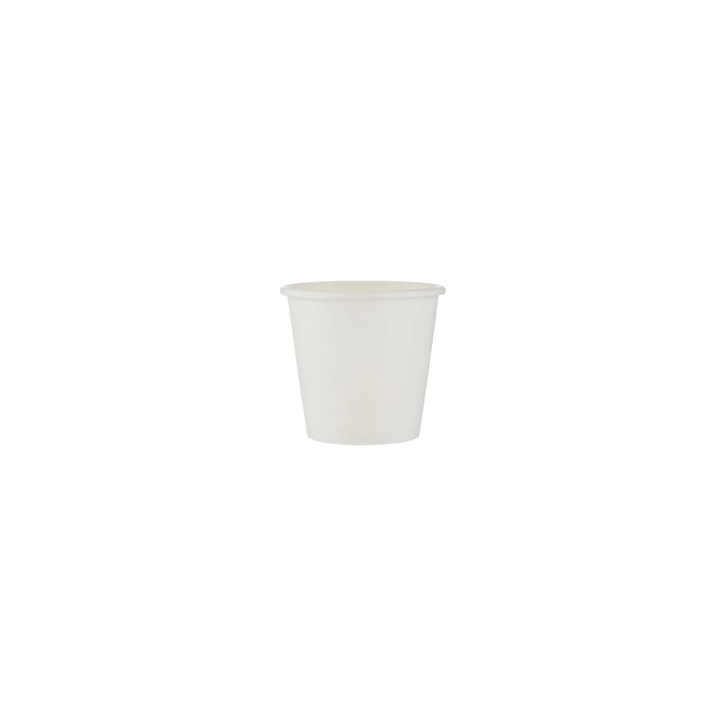 2.5 Oz White Single  Wall Qahwa Paper Cups