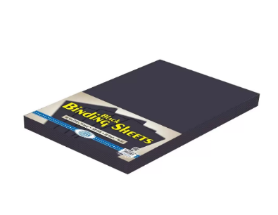FIS Black Binding Sheet 320 gsm Pocket of 50 pieces - FSBD320A4BK