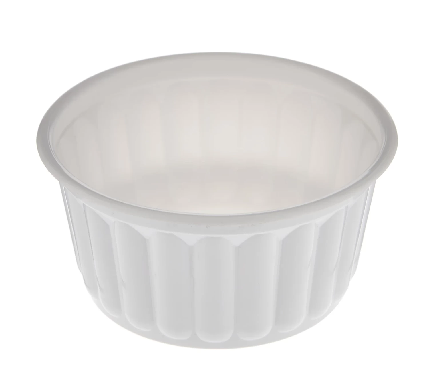 Plastic Corrugated Round Container White