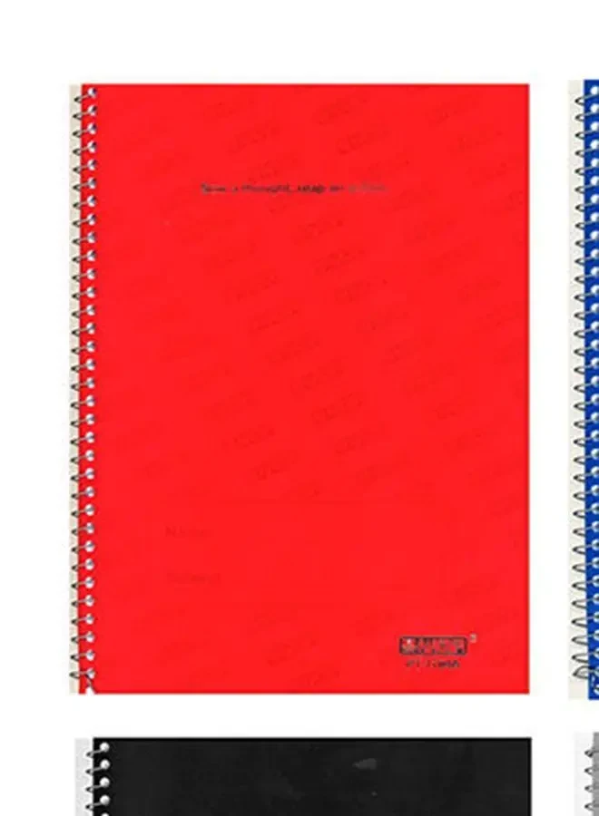 Partner A4 Size Single Line Notebook Set Multicolour 4 Pieces