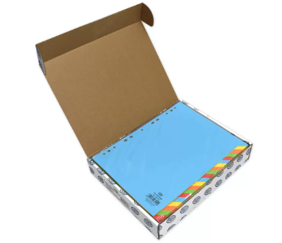 Pack of 12 Pieces A4 Card Divider Blue/Yellow/Red