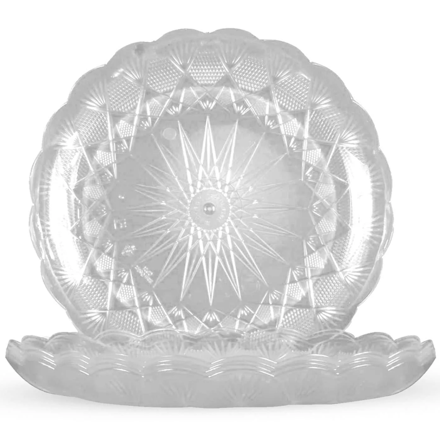 Round Crystal Design Plate 10 KG(30 CM)82 Pieces