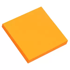 FIS Sticky Note, Fluorescent Orange Colours, Size 3 x 3 Inch, 100 Sheets, Quantity per Pack 12 - FSPO33FOR