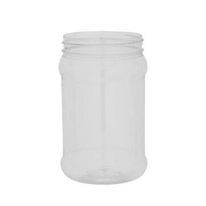Royalford 500Ml Round Pet Jar With Cap - Plastic - Clear