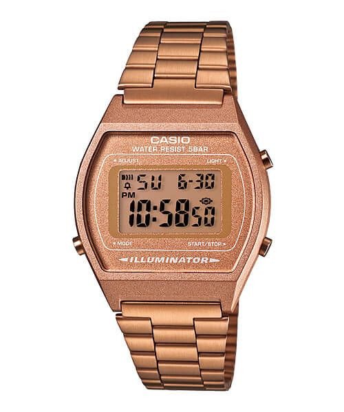 Casio Vintage B640WC-5ADF Digital Women's Watch, Rose Gold