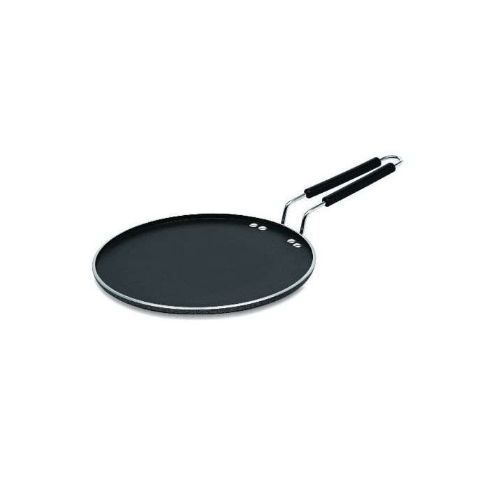 Royalford RF7460 27cm Aluminium Smart Tawa - Non-Stick Tawa Aluminum Pan Suitable For Crepe Chapatti Pancakes Roti Dosa Flatbread Or Naan Bread - Heat Resistant Handle - Suitable For Multiple Hob Type
