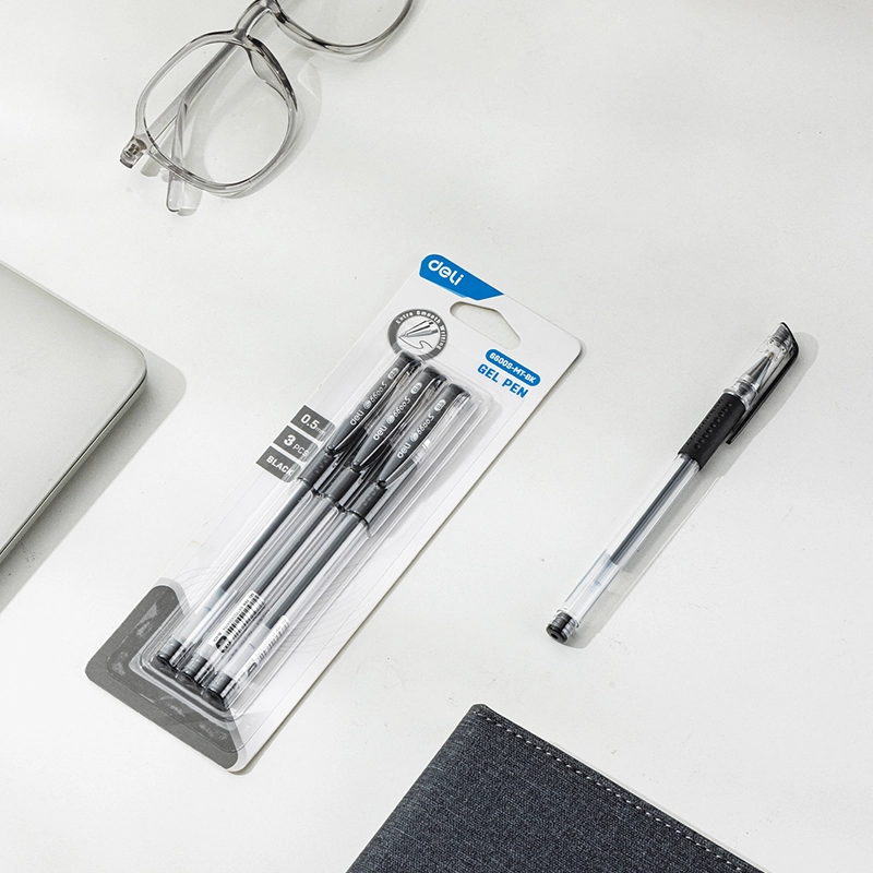 Deli E6600S Gel pen 0.5MM - Black 12 pcs/pack