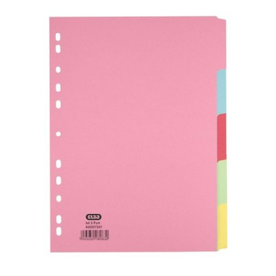 ELBA Divider 5 Colour Paper
