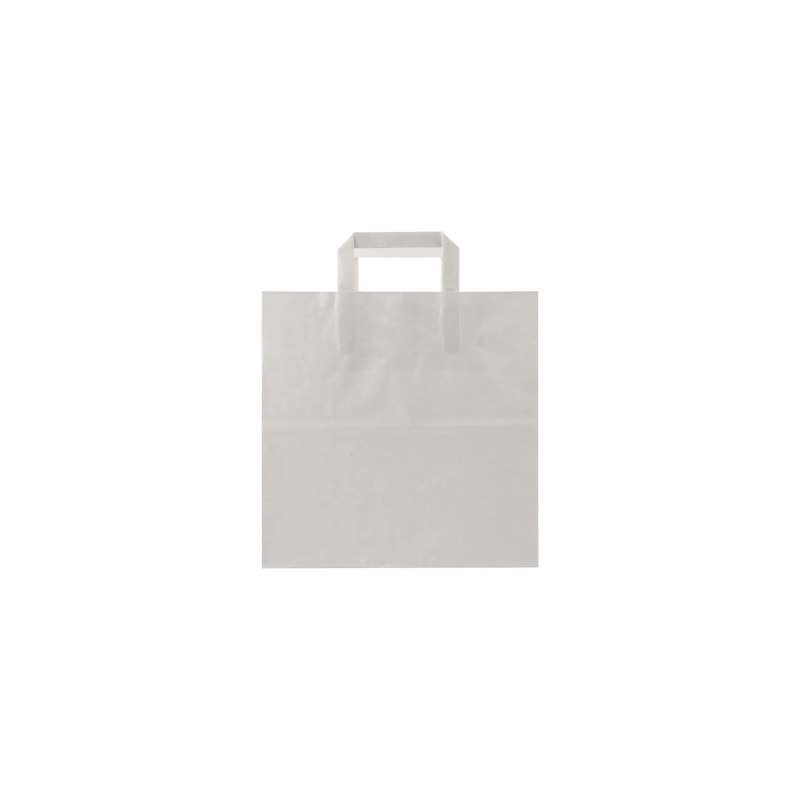 White Flat Handle Paper Bag