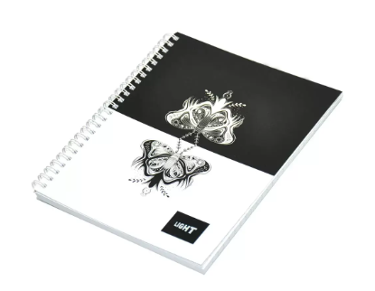 Light LINB971803S Spiral Soft Cover Single Line Notebook (Pack of 10 Pcs X 100 Sheets), 9X7in