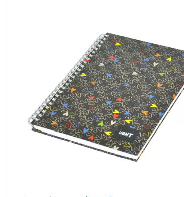 5-Piece Light Spiral Hard Cover Notebook, Single Ruled, (100 Sheets), A5 Size - LINBSA51704