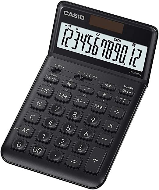 Casio JW-200SC Desk Calculator with Tilt Screen