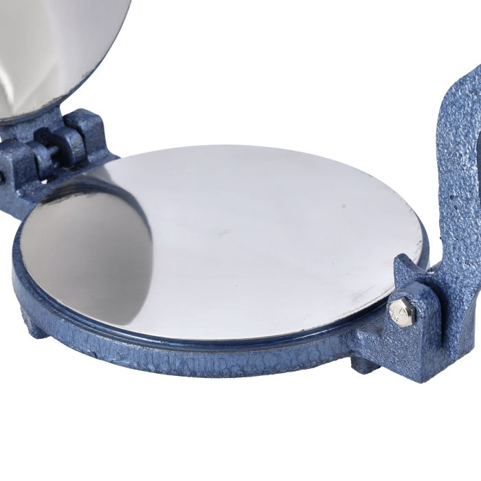 Chapati Press, 18.5cm Cast Iron Manual Roti Maker, RF10407 | Food-Grade Stainless Steel Plate| Anti-Skid, Heavy Base | Tortilla, Indian Roti/ Chapati Press