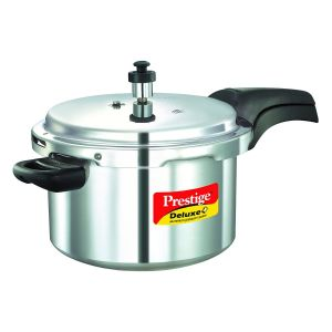 Prestige MPD10702 Deluxe Plus Pressure Cooker - Aluminium - Silver - 5 LITER