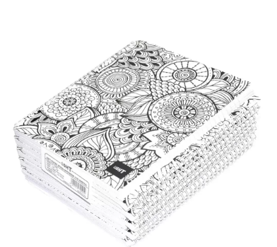 LIGHT Pack of 10 Spiral Soft Cover Notebook, Single Line , 10X8 Inches (25.4 X 20.32 cm) 100 Sheets - LINB1081701S