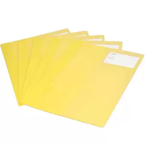 25-Piece Durable Project File, A4 Size, Yellow Colour - DUPG2745-04