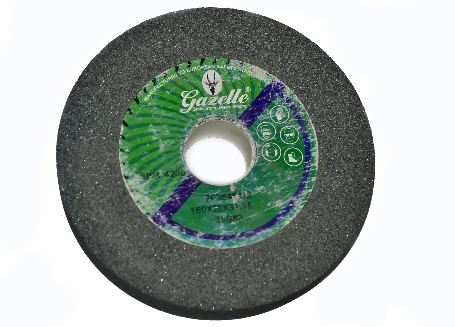 GAZELLE GAZ-15020-46B BENCH GRINDING WHEELS – ALUMINIUM OXIDE 150 X 20 X 31.75MM ROUGH