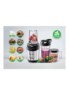 Nutri-Master Smoothie Maker 3 Jars With Lids 600.0 W NE600 Black-Silver