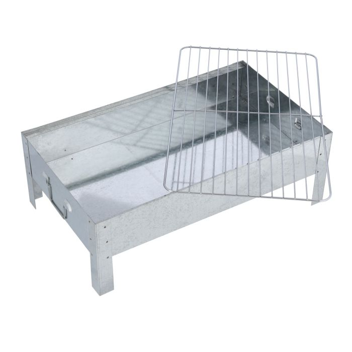 Barbeque Stand With Grill, Iron Construction, RF10364 - Charcoal Grill, Premium-Quality Material, Folding Tabletop Kabab Smoker Grill For Outdoor Camping