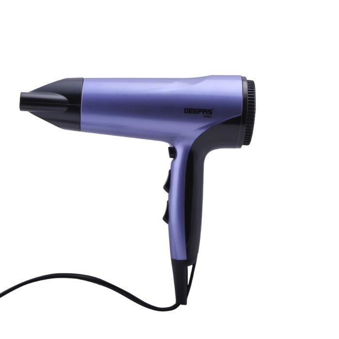 Geepas Hair Dryer 1800W - Ionic Fast Drying Hair Blow Dryer With 3 Heat Settings, 2 Speed Settings & Cool Shot Settings | Ideal For Short & Long Hairs
