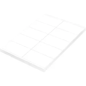FIS Multipurpose Laser Labels, Colour White, Size 105X57mm (10 Stickers x 100 Sheet) A4 Size, E.U. Origin Material - FSLA10-100