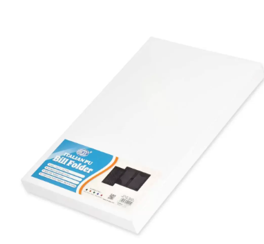 FIS Executive Bill Folder Black Color, Italian PU with Magnet Flap 150X245mm - FSCLBFBKD3