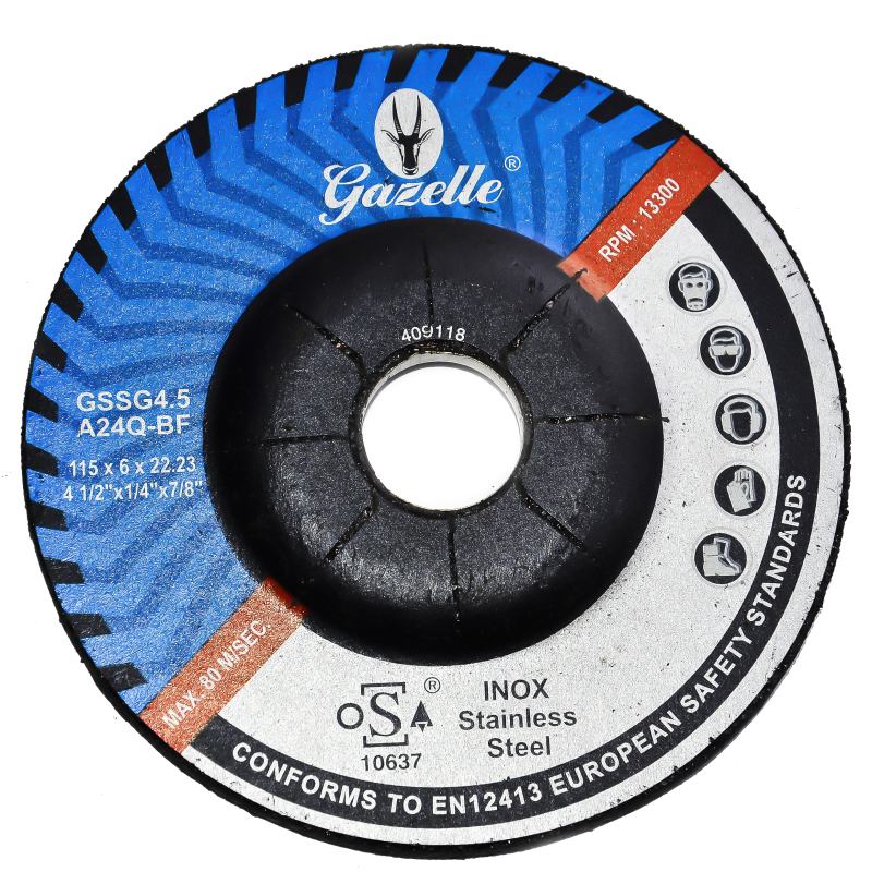 GAZELLE GSSG4 STAINLESS STEEL GRINDING DISC 4IN – 100 X 6 X 16MM