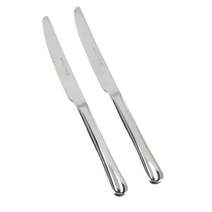 Royalford Dinner Knife Set 2 Pcs - Stainless Steel - Silver