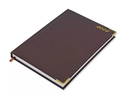 FIS Executive Daily Diary 2024 (English) Chocolate - FSDI88E24CH