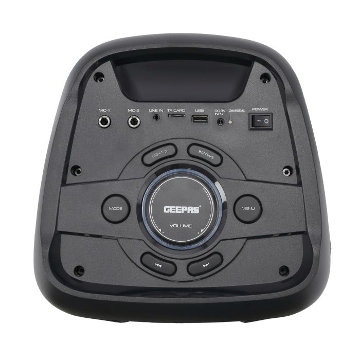 Rechargeable Professional Speaker, 40000W PMPO, GMS11168 | TWS Connection, BT/FM/USB/TF Card | LED Display | Wireless Microphone | 7.4V/3000mAh Lithium Battery