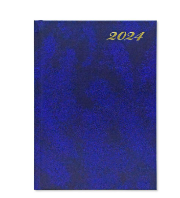 FIS Diary 2024 English (Friday & Saturday Combined) A5, Blue - FSDI91E24BL