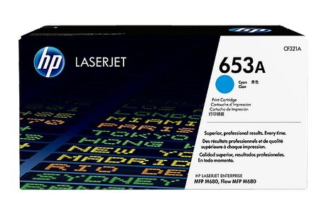 HP 653A Cyan Original LaserJet Toner Cartridge (CF321A)