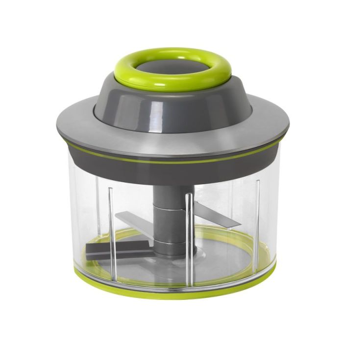 Royalford Quick Chopper - Manual Chopper Stainless Steel Blades, Powerful Easy Ergonomic Pull Handle With Non-Slip Silicone Base | Ideal For Chopping, Dicing And Grinding Fruits, Vegetable And More