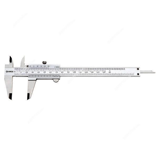 GROZ VNC/6 VERNIER CALIPER 0 TO 6IN (0-150MM)