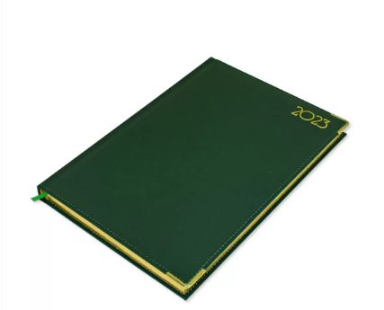 FIS A4 Golden Diary 2023 (English) Green - FSDI44EG23GR