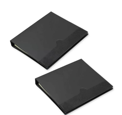 2 Pieces Telephone Address Book with Index (A to Z) Colour Hellas Black - UATL082BK