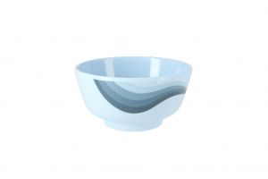 Royalford 45" Melamine Ware Super Rays Round Bowl - Melamine - Blue