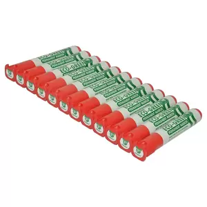 Artline Eco-Green Permanent Markers 2.0mm-5.0mm, Pack of 12 Pcs, Red Color, Polyester Fibre Tip, Chisel Style - ARMKEK-199RE