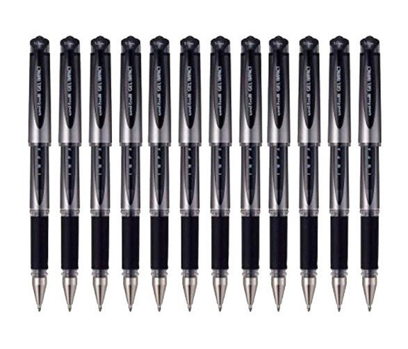 Uni Ball Um-153s Gel Impact Pen 1.0 Mm Black (1x12 pack)