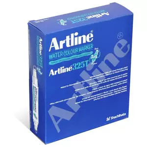 Artline 325T Water Colour Marker 2.0-5.0mm, Purple Color, Pack of 12 pcs. Acrylic Fibre Tip - ARMK325PU