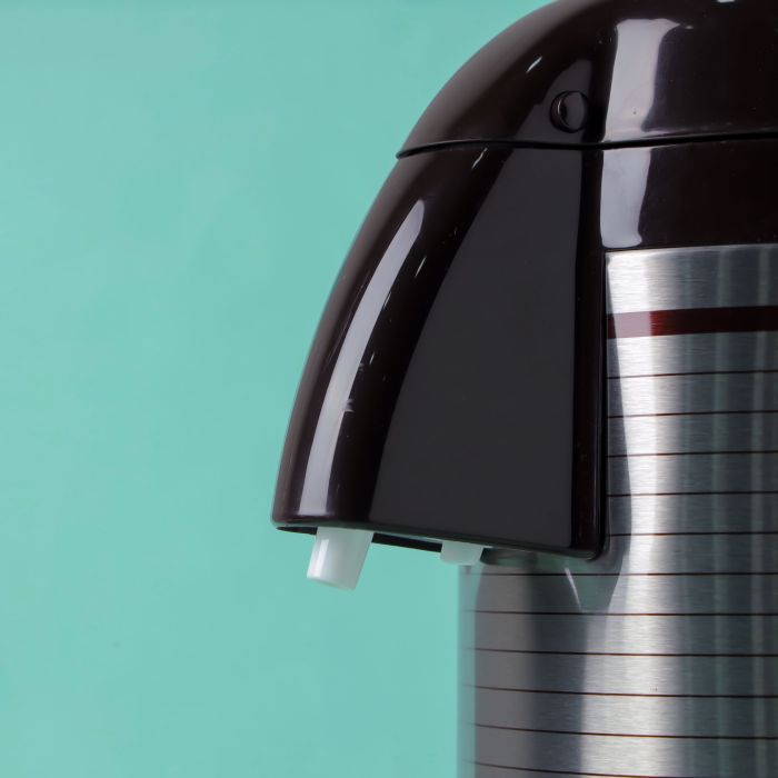 Airpot Flask, Double Wall Vacuum Insulation, RF10501 | Asbestos-Free Glass Inner | 360 Rotating Base; Splash-Proof Nozzle | Portable And Leak-Resistant | Keep Drinks Hot Or Cold For Hours