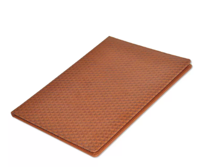 FIS A4 Certificate Folder Italian PU 1-Side Padded Cover, Brown - FSCLCHPUBRD3