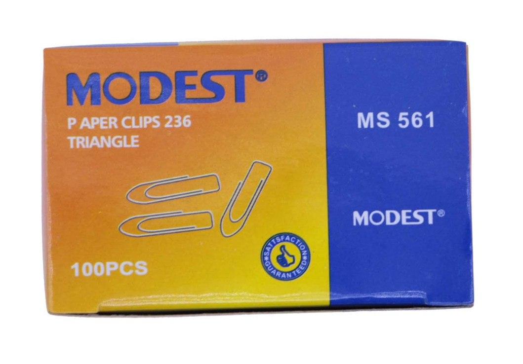 Modest Steel Triangle Paper Clip, 236,100's, 50mm