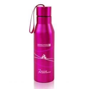 Royalford Vacuum Bottle - Stainless Steel - Pink - 450 ML - RF6605